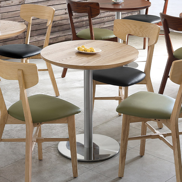 무늬목 빗각 원형상판(36T)