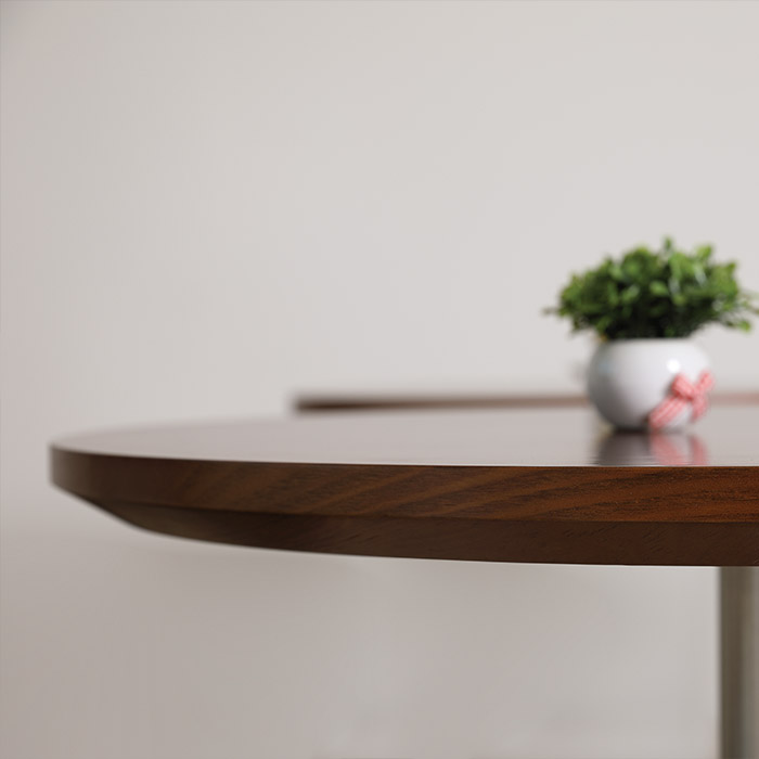 무늬목 빗각 원형상판(36T)