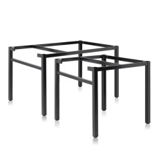 수저통용 베벨 사각 블랙 다리