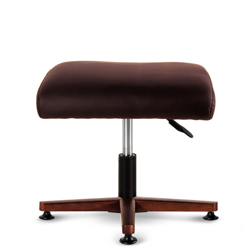 브라운 가죽 중역용의자 (스툴포함)