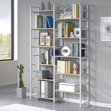 261-5 아이콘 A형+B형 철제 책장SET(화이트)