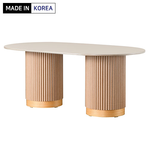 템바 타원형 회의용테이블(오이스터오크)