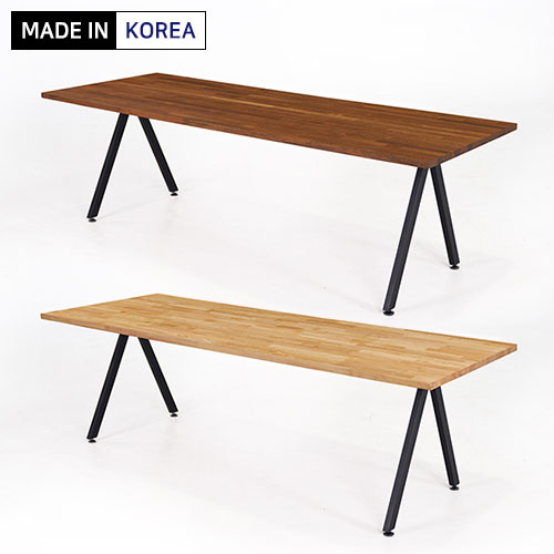 A형다리 회의용테이블 (30T 고무나무 멀바우 집성목)