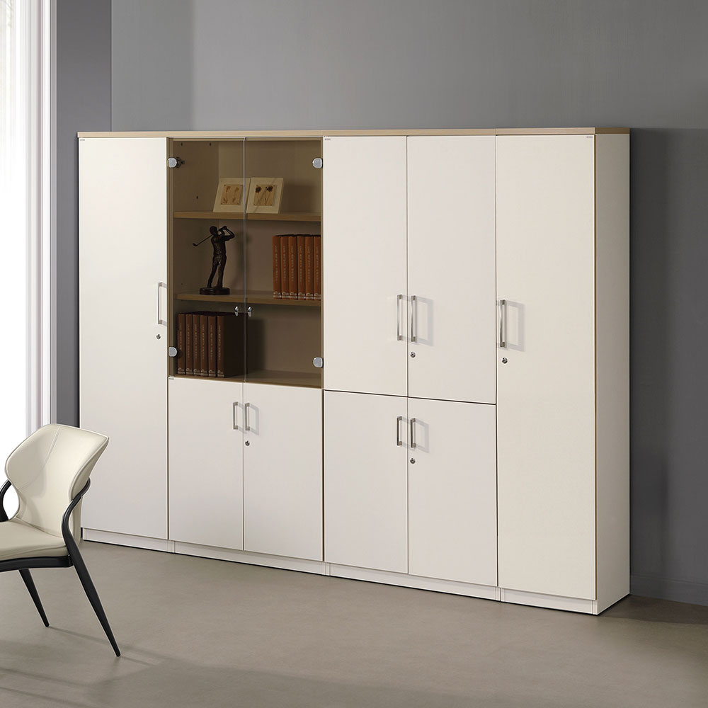 7시리즈 반유리장 세트 (크림화이트)