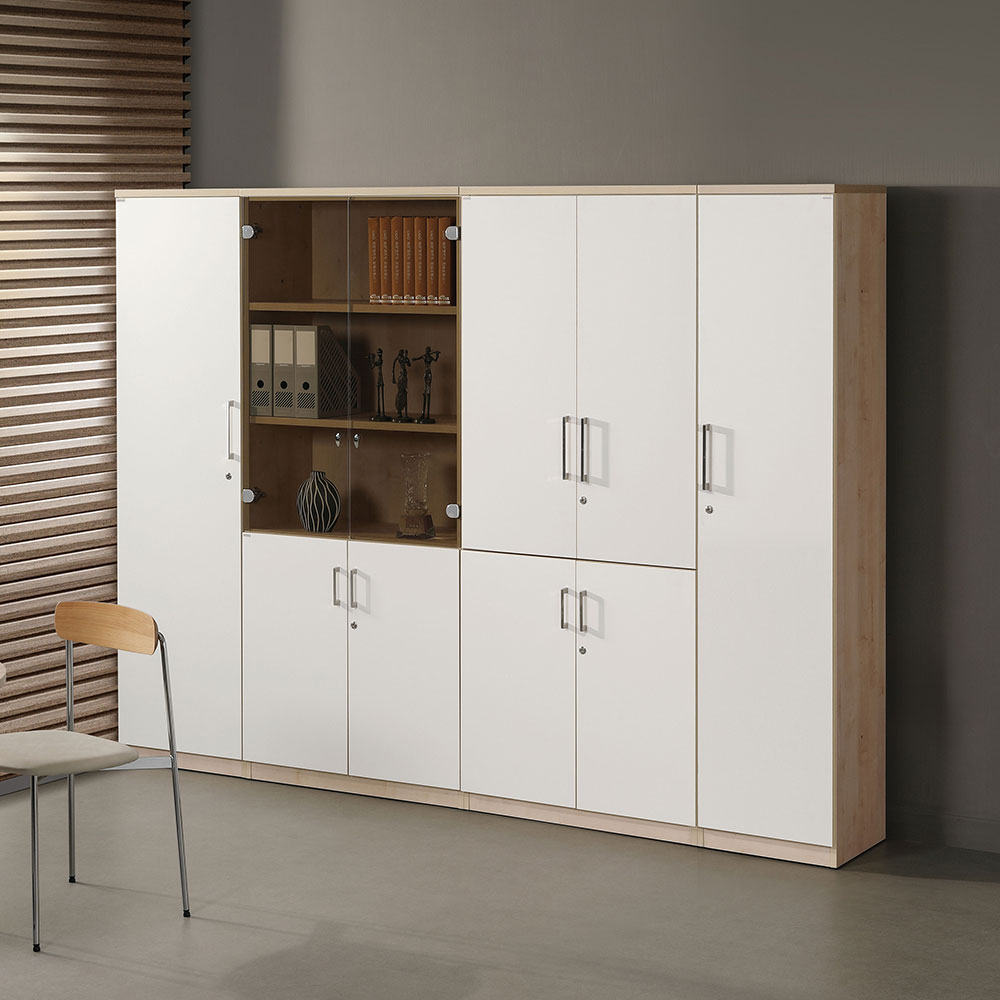 7시리즈 반유리장 세트 (메이플)