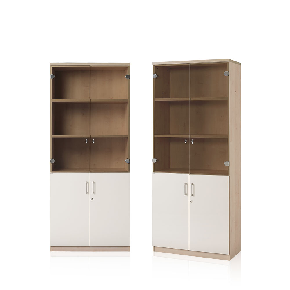 7시리즈 반유리장 세트 (메이플)