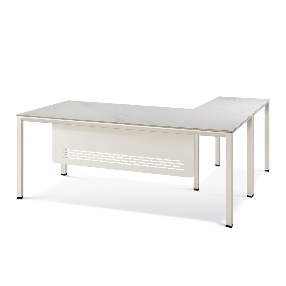 르미앙 세라믹 책상(마블화이트)