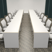 클레버 연결회탁 (크림화이트/ㅡ자형)