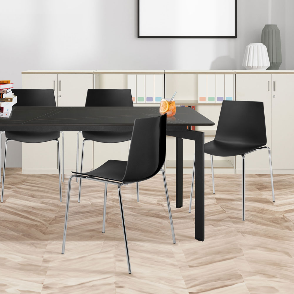 글리스 플라스틱 철재의자