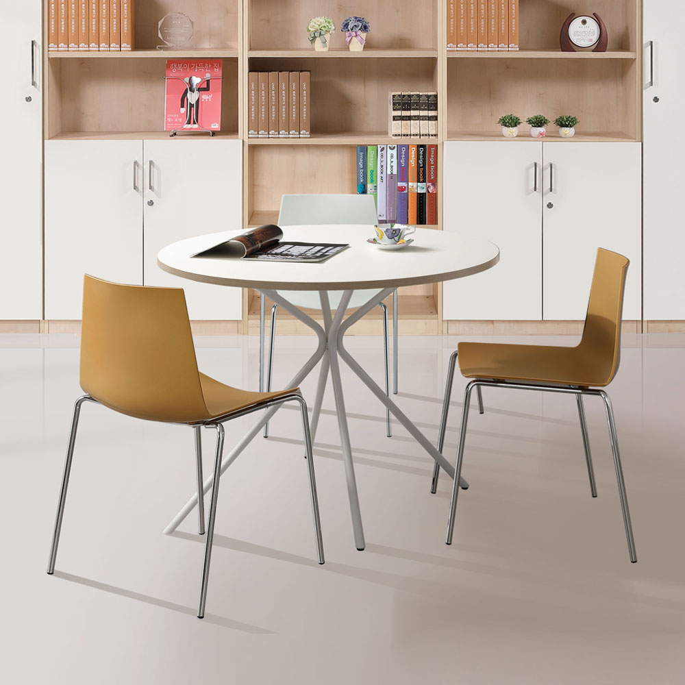 글리스 플라스틱 철재의자