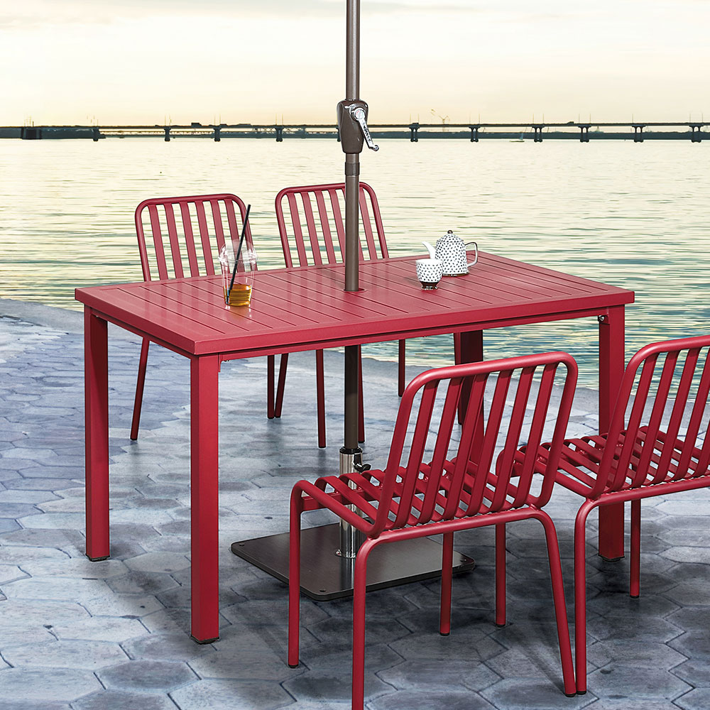 테라스 사각 테이블