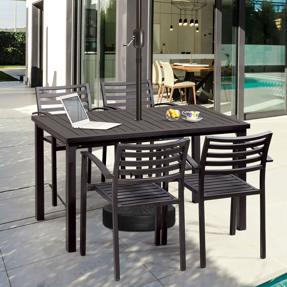 테라스 사각 테이블