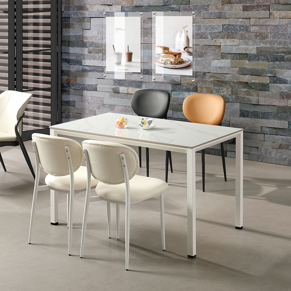 엘미오 유/무광 세라믹 테이블(화이트하부)