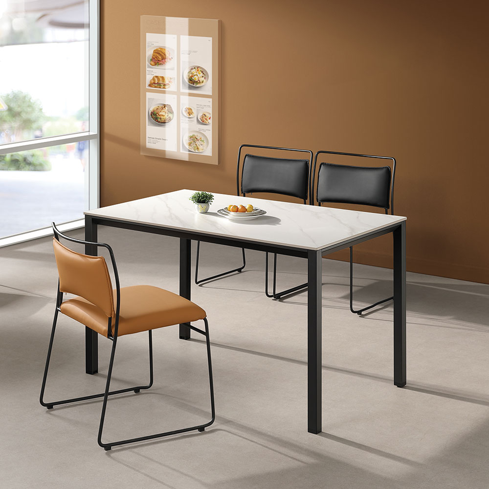 엘미오 유/무광 세라믹 테이블(블랙하부)