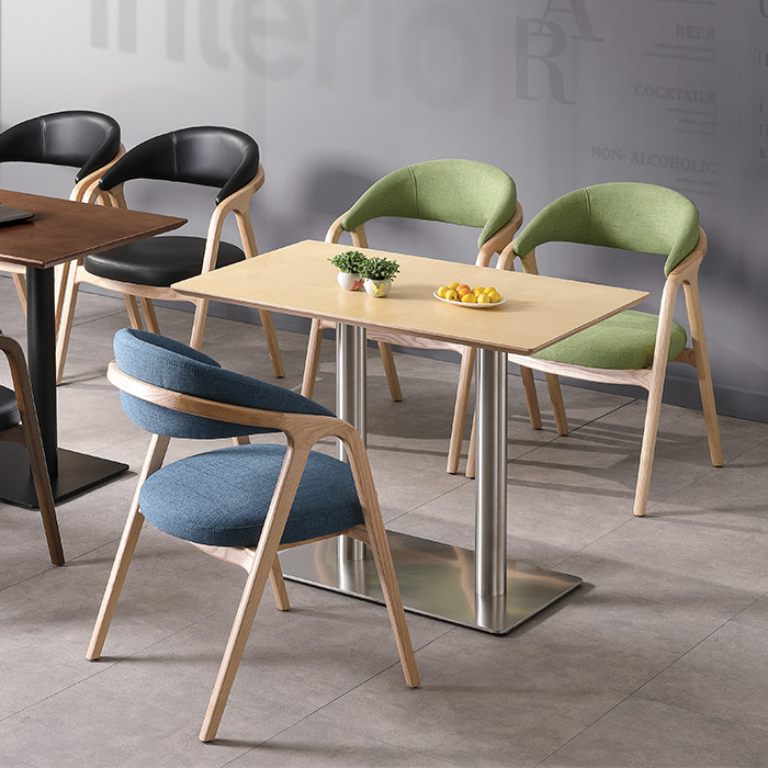 자작 무늬목 사각 테이블 시리즈(大)