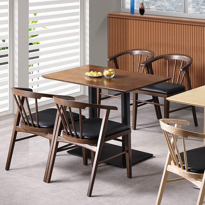 자작 무늬목 사각 테이블 시리즈(大)