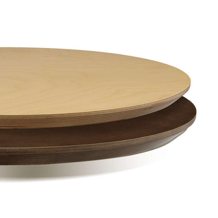 자작 무늬목 원형 테이블 시리즈(25T)