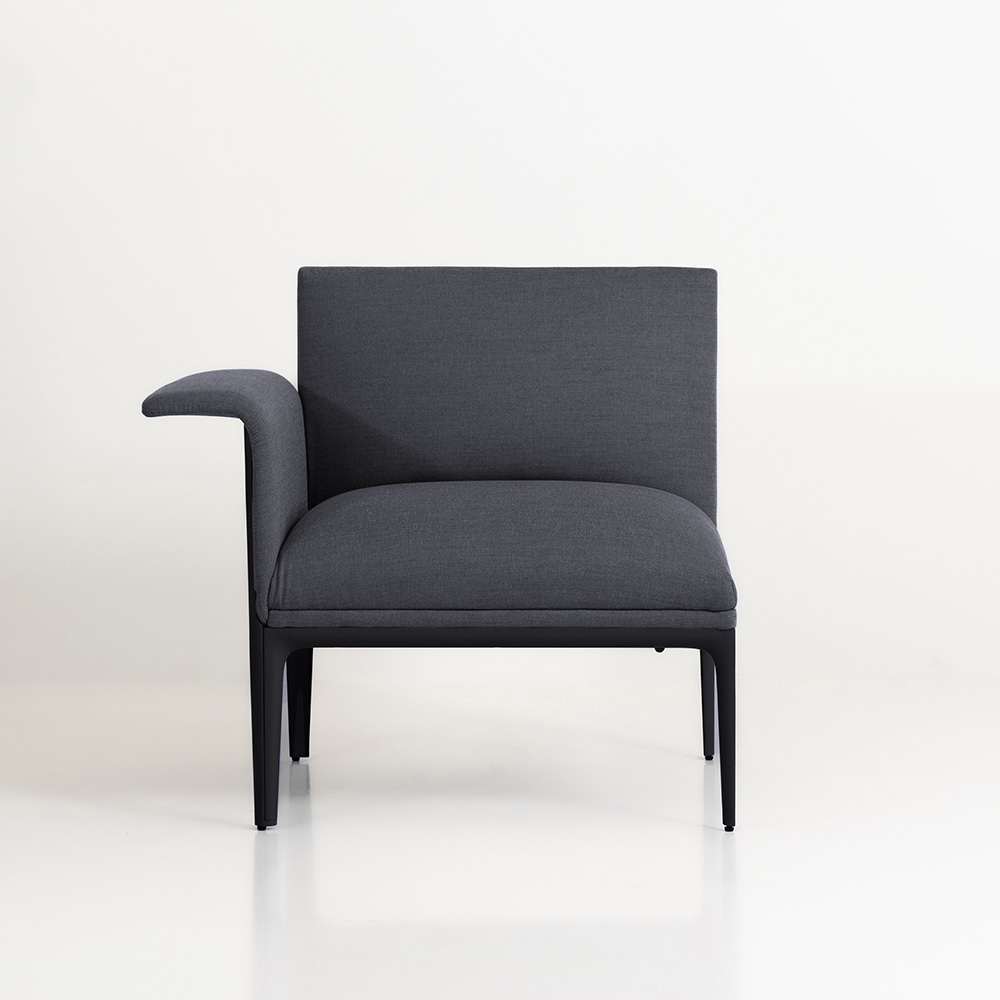 팜 커브드 암 소파[R]. Fam Curved Arm Sofa[Right]