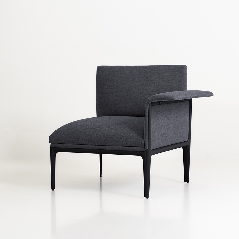 팜 커브드 암 소파[L]. Fam Curved Arm Sofa[Left]