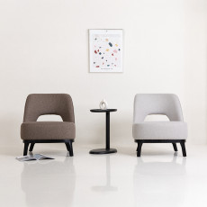 컴팩트 라운지 체어. Compact lounge chair (라이트그레이)