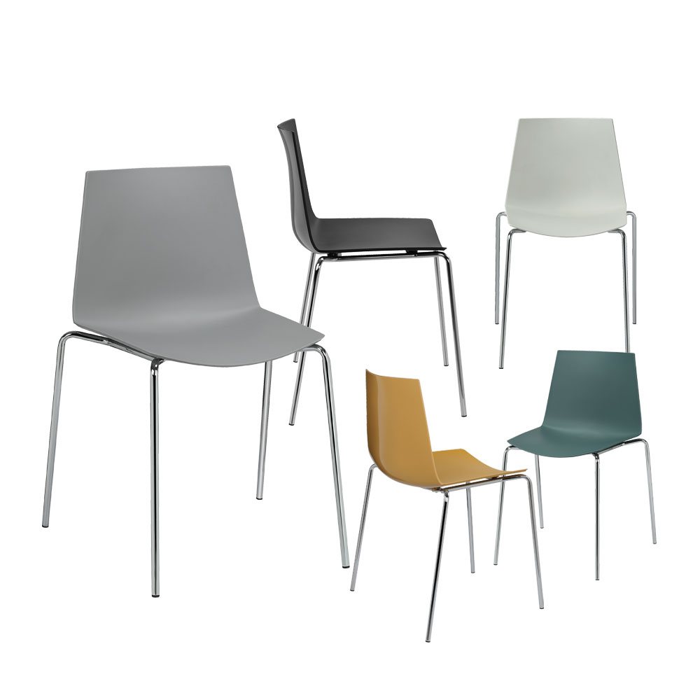 글리스 플라스틱 철제 의자