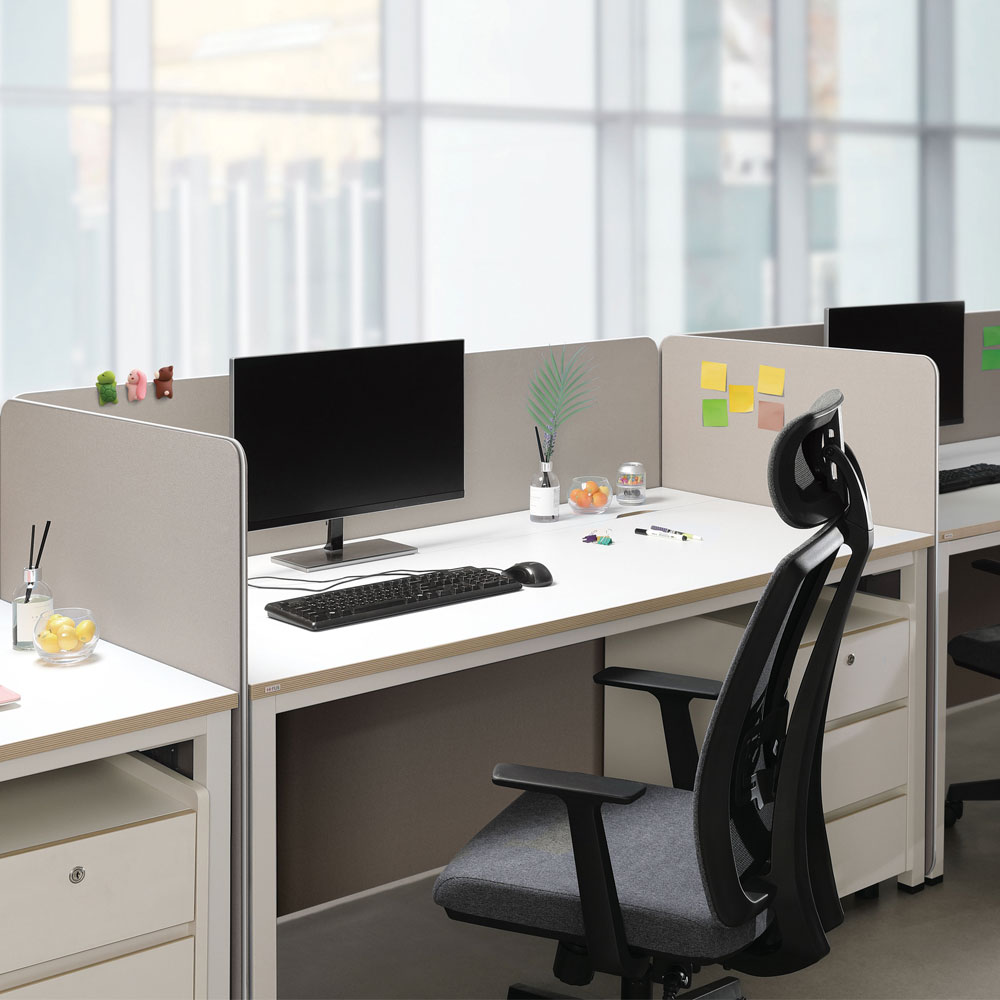 베르토 원터치 패브릭 파티션 (크림베이지)