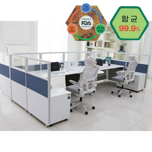 45T 비스포크 PVC 자석 유리투톤파티션 (H1500) : 향균고급원단